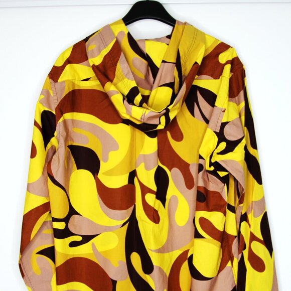 BNWT SS22 MARNI ABSTRACT PRINT HOODED SHIRT 48 - Picture 3 of 11